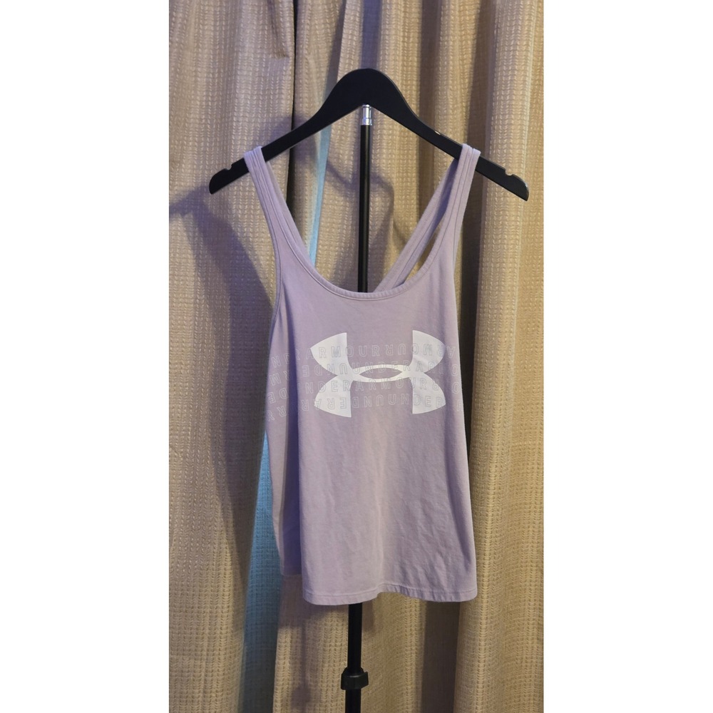 Under Armour HeatGear Loose Fit Tank Top‎ Women's Size Small Purple